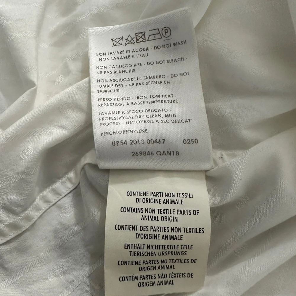 Alexander McQueen Men's White Textured
Casual Shirt Size 52; US L - Picture 11 of 11